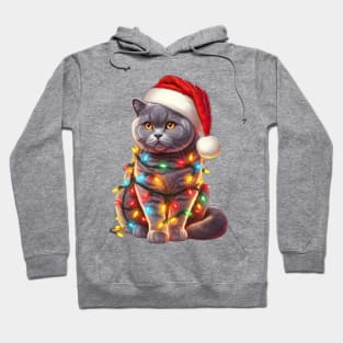 Christmas British Shorthair Cat Hoodie